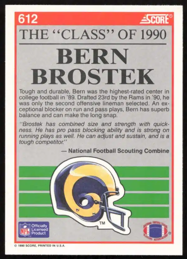 1990 Score Bern Brostek 612