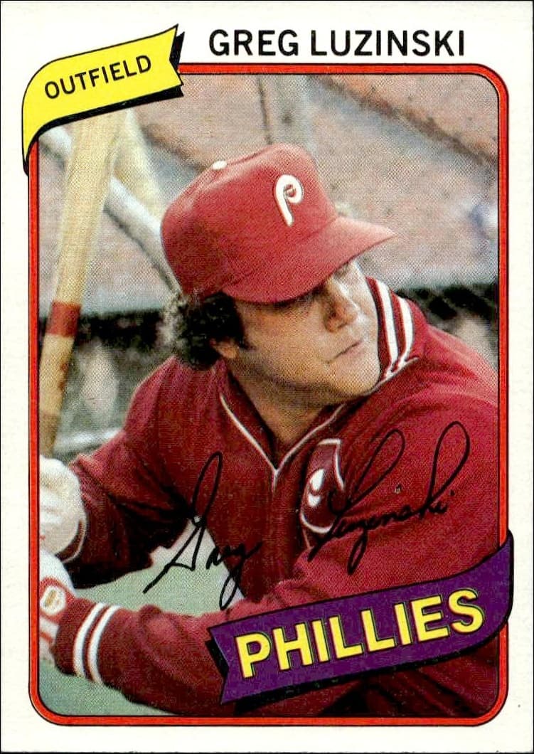 1980 Topps Greg Luzinski #120 trading card