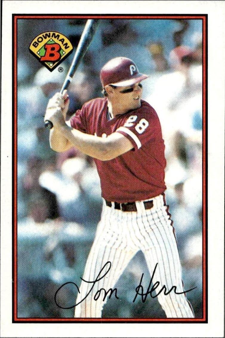 1989 Bowman Tom Herr #403