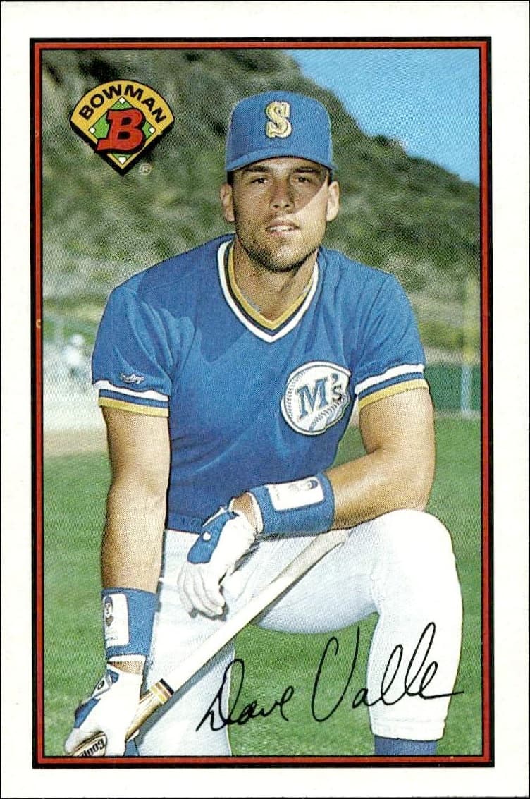 1989 Bowman Dave Valle #208 trading card
