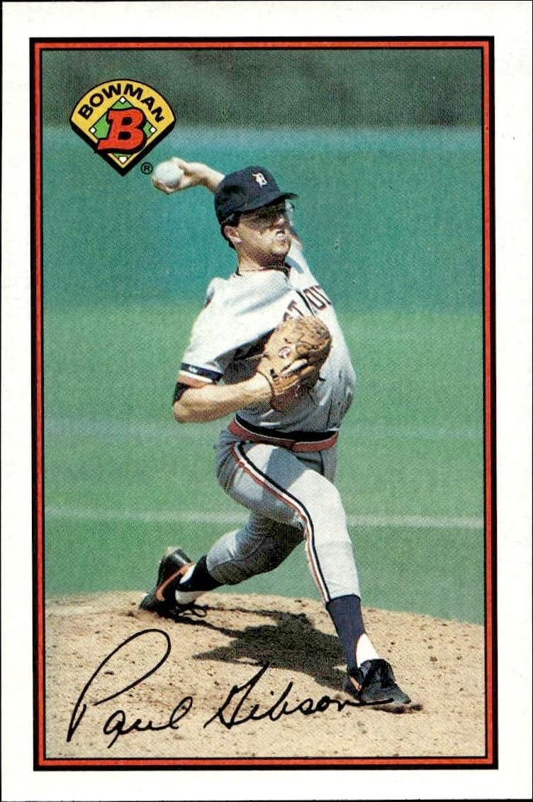 1989 Bowman Paul Gibson #99 trading card