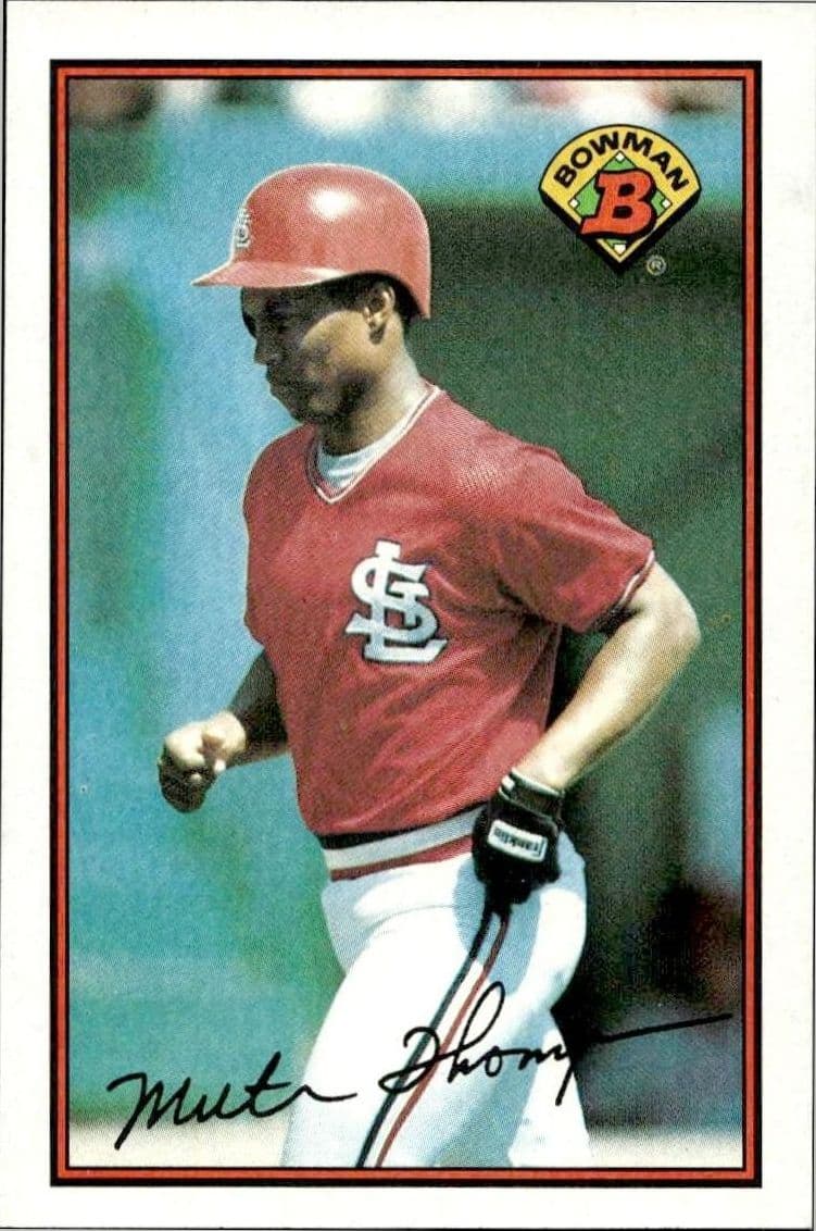 1989 bowman Milt Thompson
