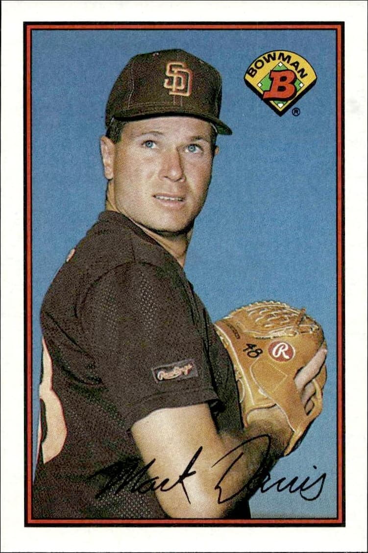 1989 Bowman Mark Davis #447 trading card