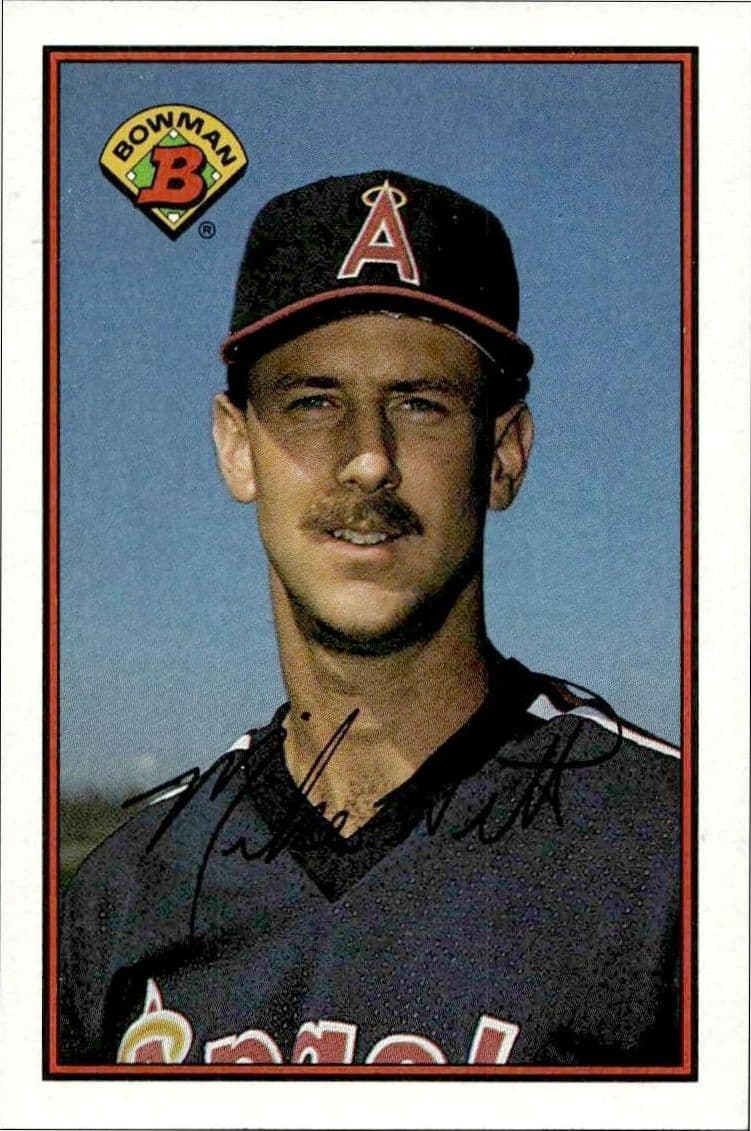 1989 Bowman Mike Witt #42 trading card