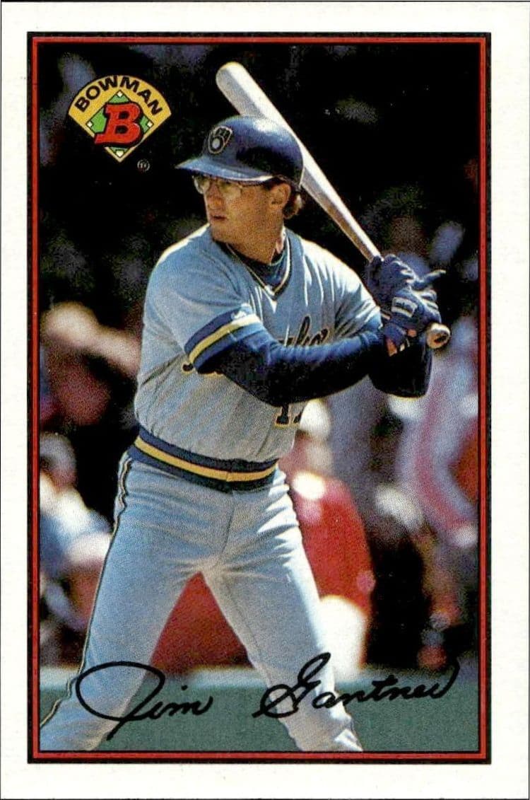 1989 bowman Jim Gantner
