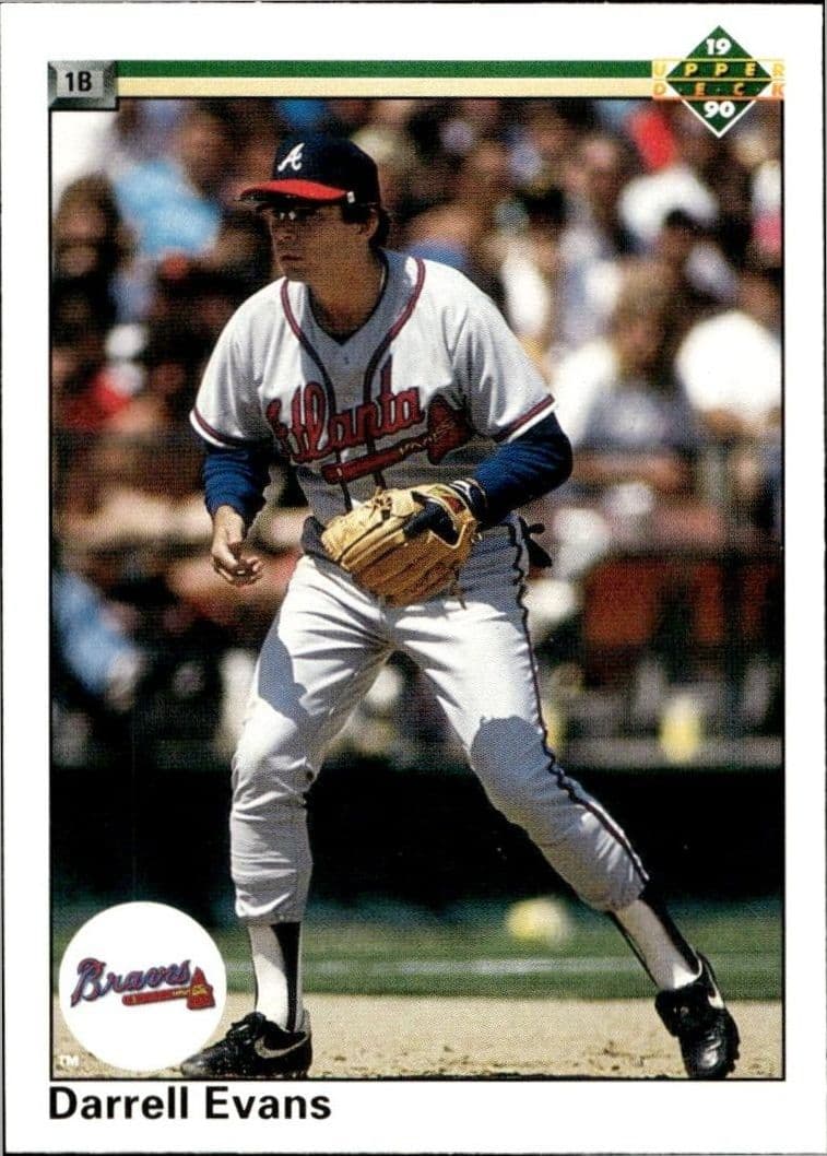 1990 Upper-Deck Darrell Evans #143 trading card