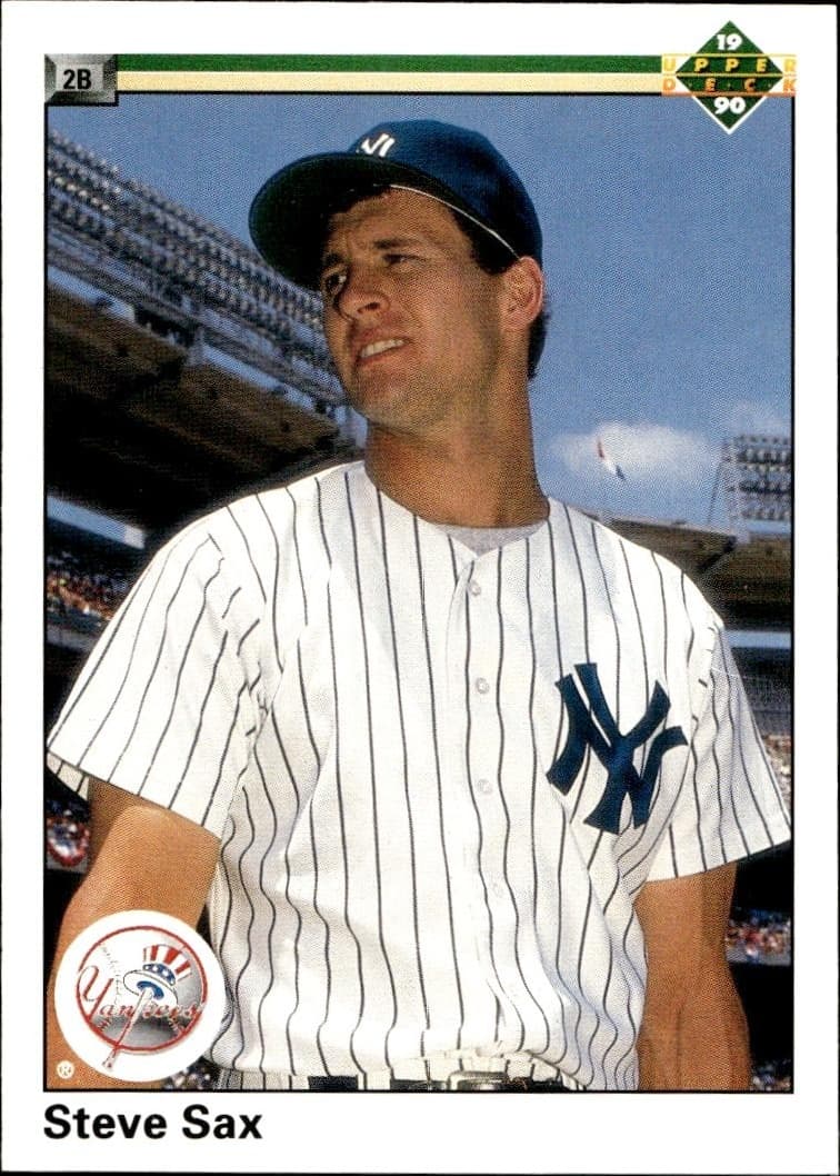 1990 Upper-Deck Steve Sax #172 trading card