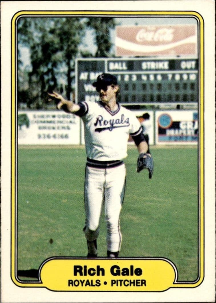 1982 Fleer Rich Gale #408 trading card
