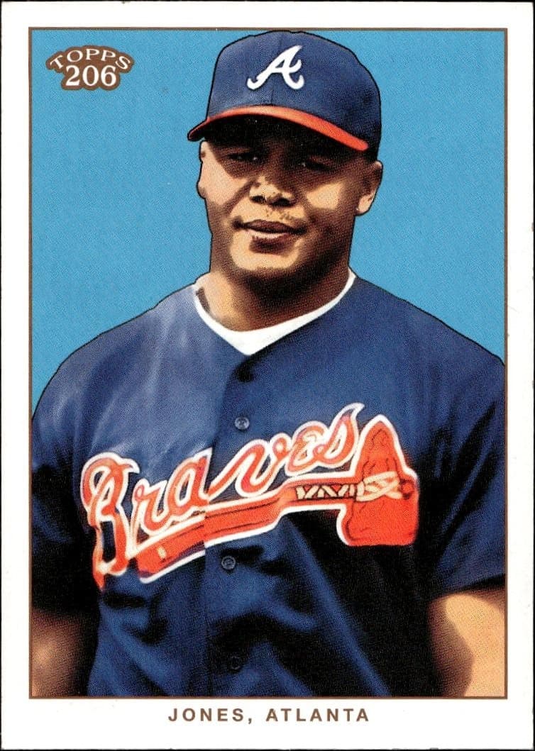2002 Topps 206 Andruw Jones #194 trading card