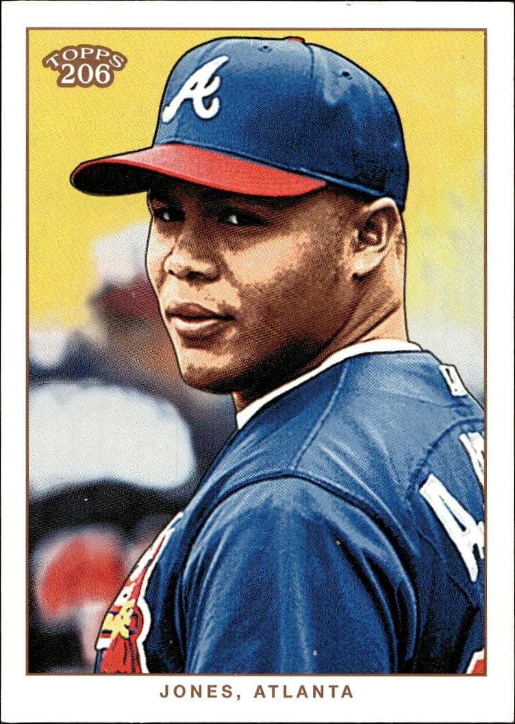 2002 Topps 206 Andruw Jones #88 trading card