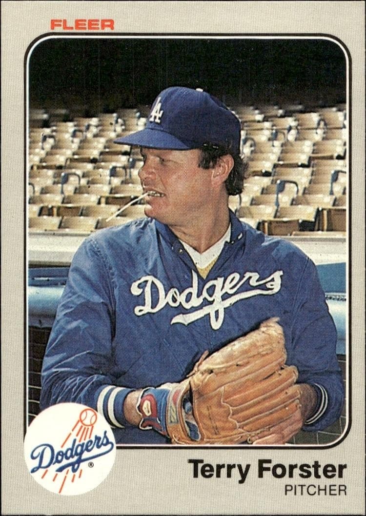 1983 Fleer Terry Forster #205 trading card