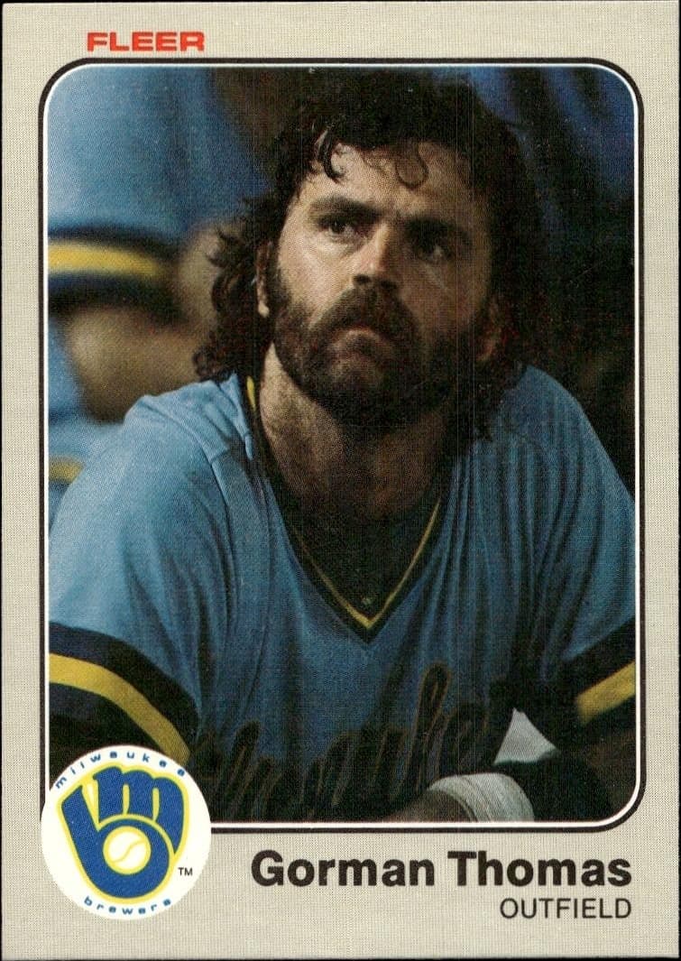 1983 fleer Gorman Thomas