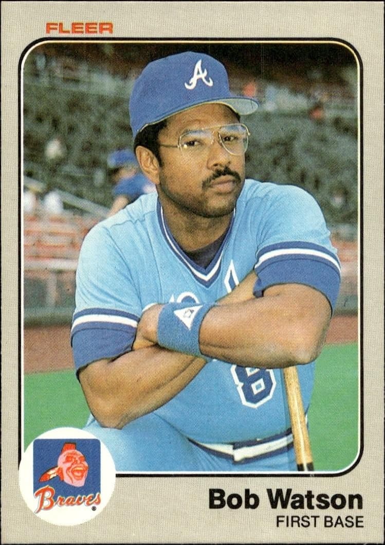 1983 Fleer Bob Watson #151 trading card