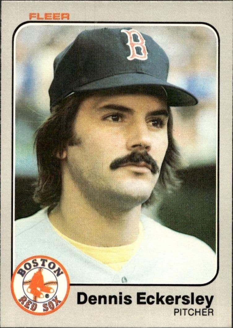 1983 Fleer Dennis Eckersley #182 trading card