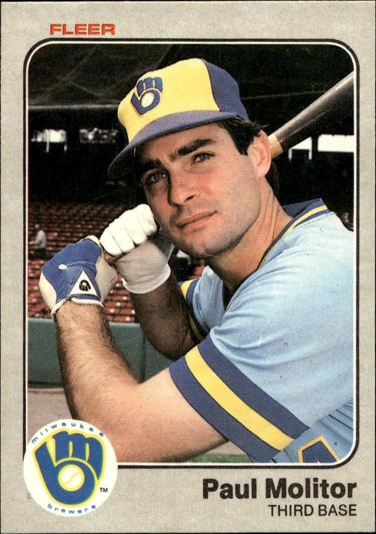 1983 fleer Paul Molitor