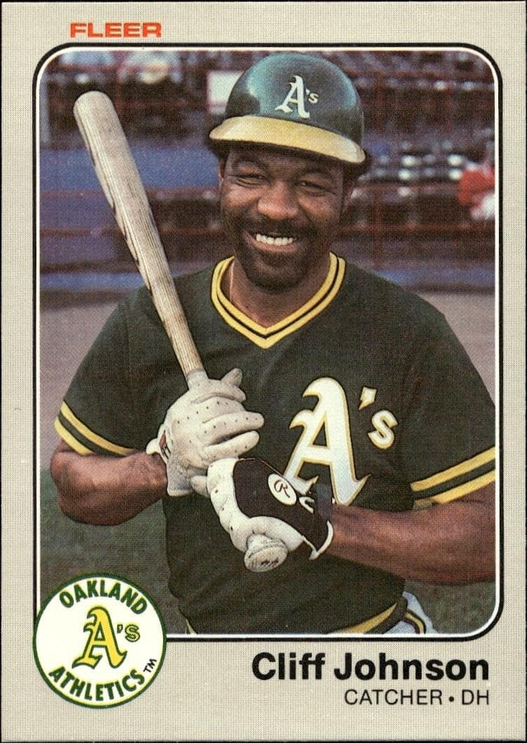 1983 fleer Cliff Johnson