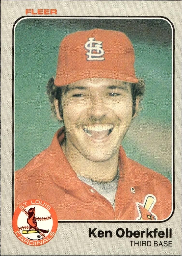 1983 Fleer Ken Oberkfell #17 trading card
