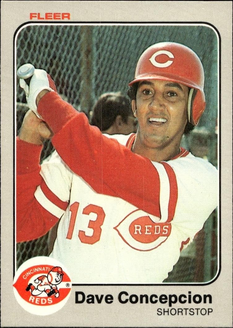1983 fleer Dave Concepcion