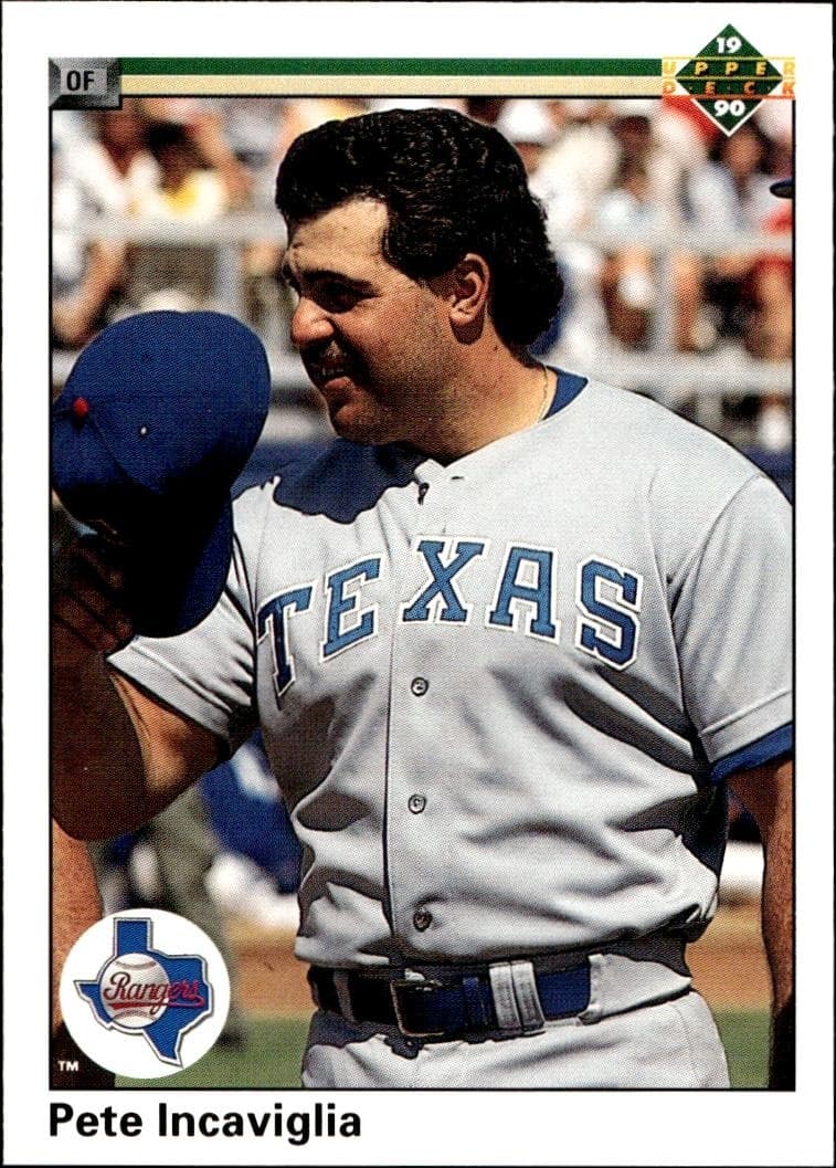 1990 Upper Deck Pete Incaviglia #333 baseball trading card front