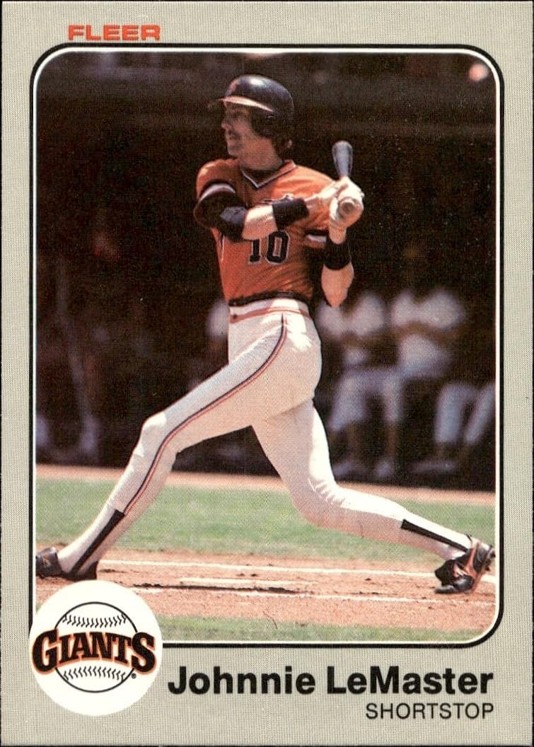 1983 Fleer Johnnie LeMaster #266 trading card