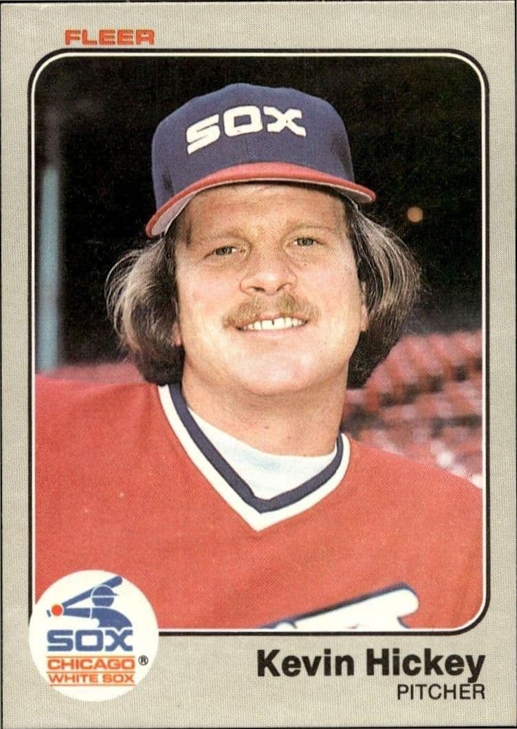 1983 fleer Kevin Hickey