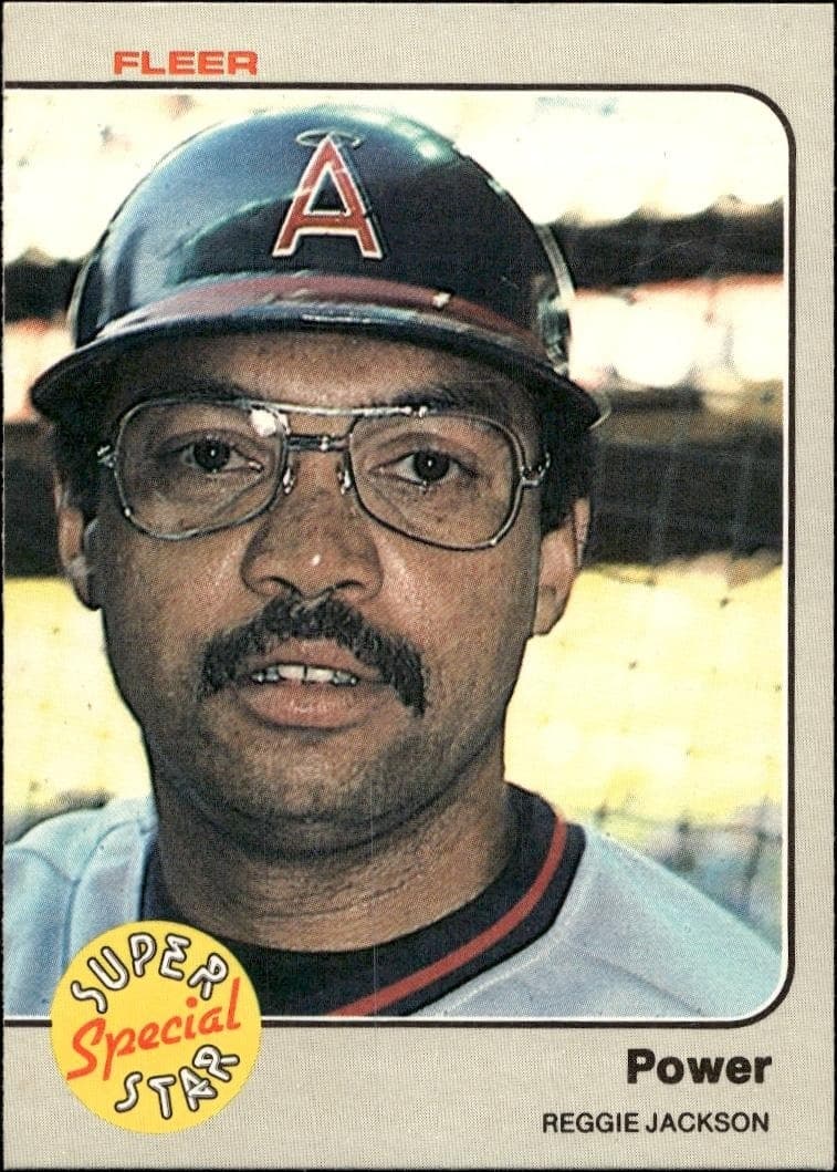 1983 fleer Reggie Jackson
