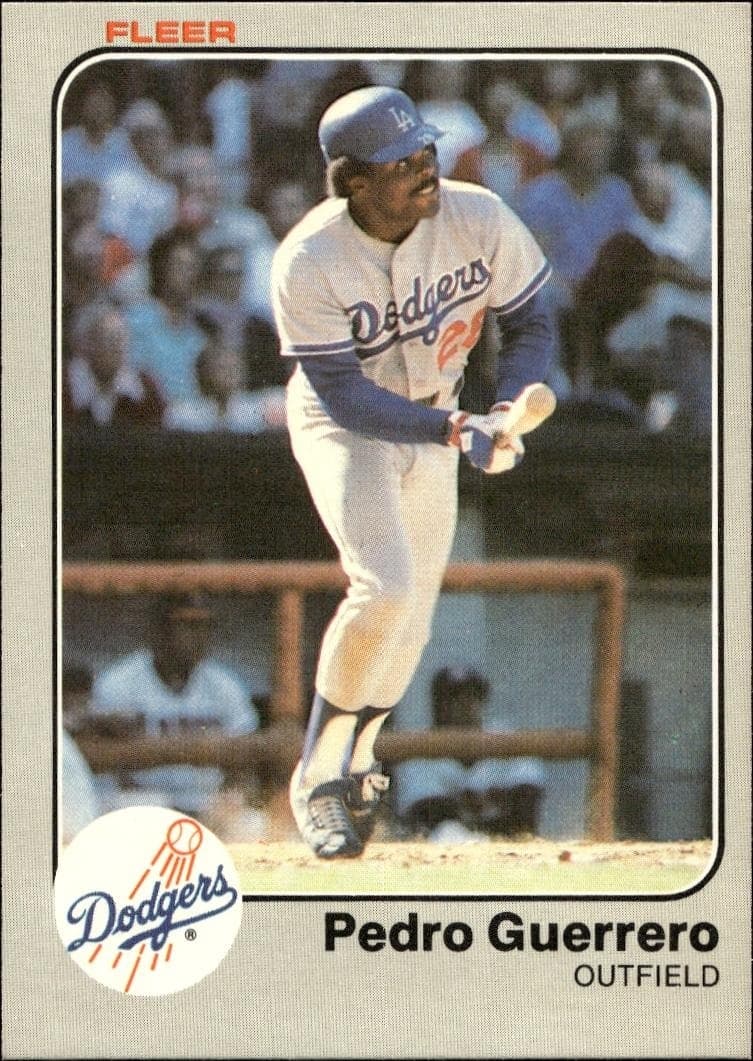 1983 Fleer Pedro Guerrero #207 trading card