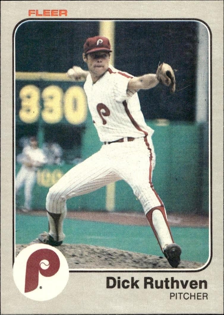 1983 Fleer Dick Ruthven #172 trading card