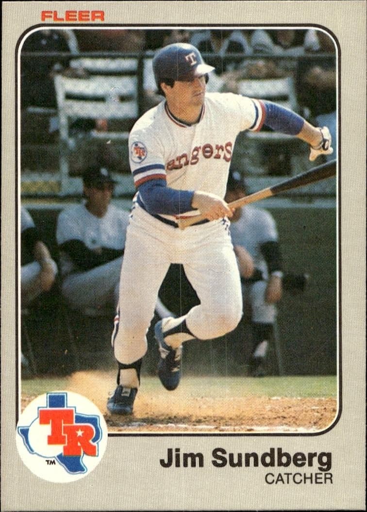 1983 Fleer Jim Sundberg #580 trading card