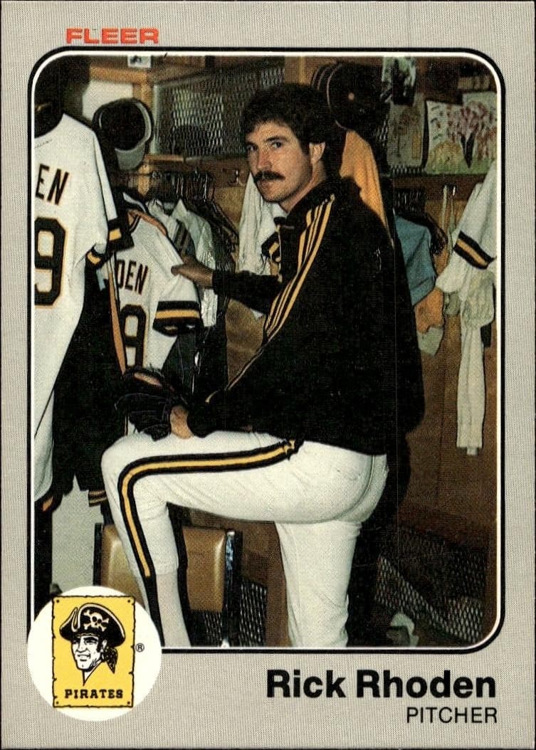 1983 Fleer Rick Rhoden #318 trading card