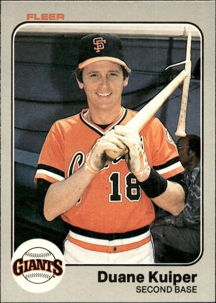 1983 Fleer Duane Kuiper #263 trading card
