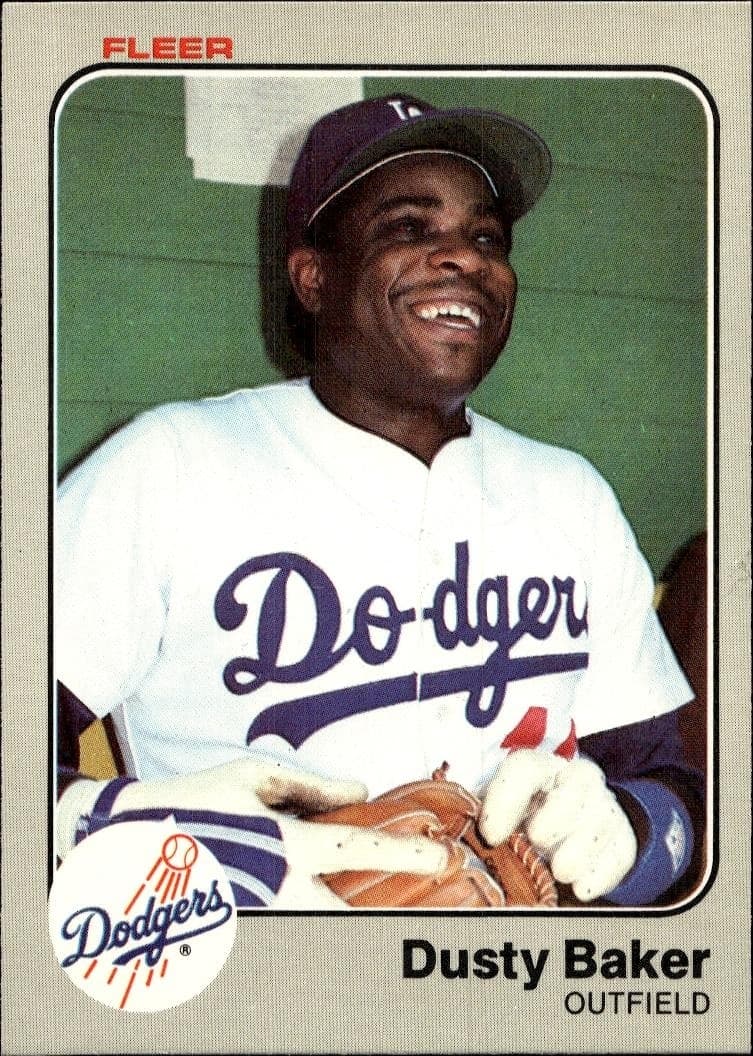 1983 Fleer Dusty Baker #201 trading card