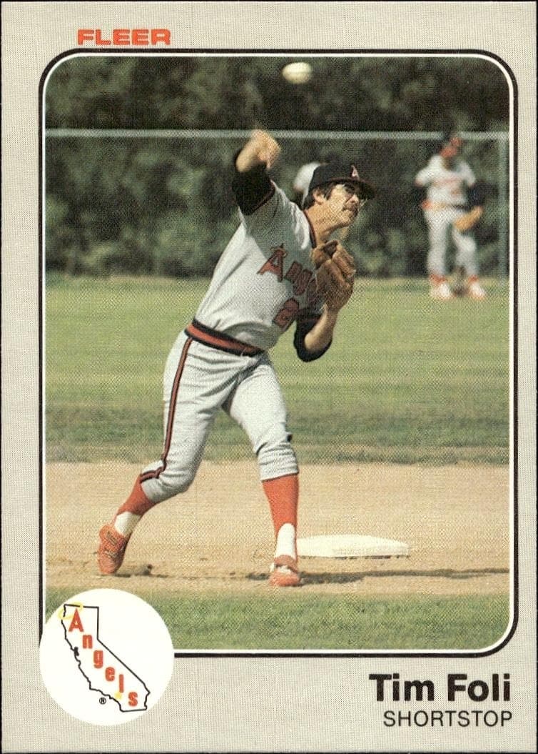 1983 Fleer Tim Foli #88 trading card