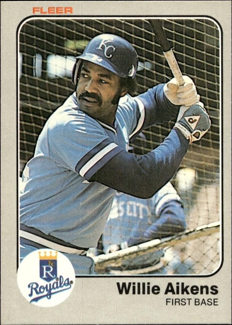 1983 Fleer Willie Aikens #104 trading card