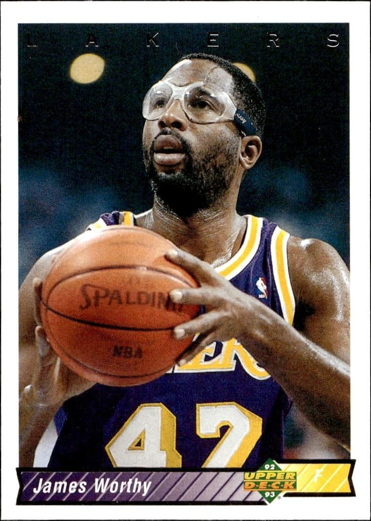 1992-93 Upper-Deck James Worthy #156 trading card