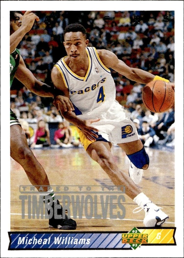 1992-93 Upper-Deck Micheal Williams #95 trading card