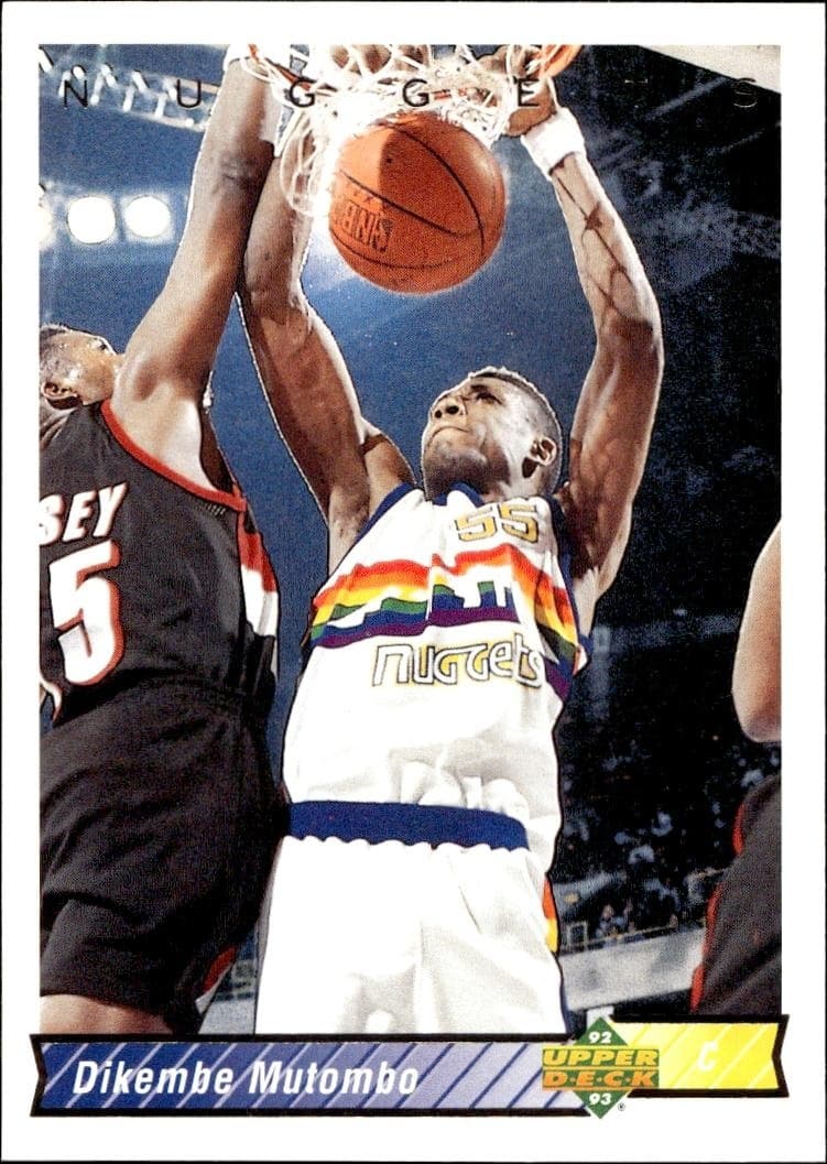 1992-93 Upper-Deck Dikembe Mutombo #255 trading card