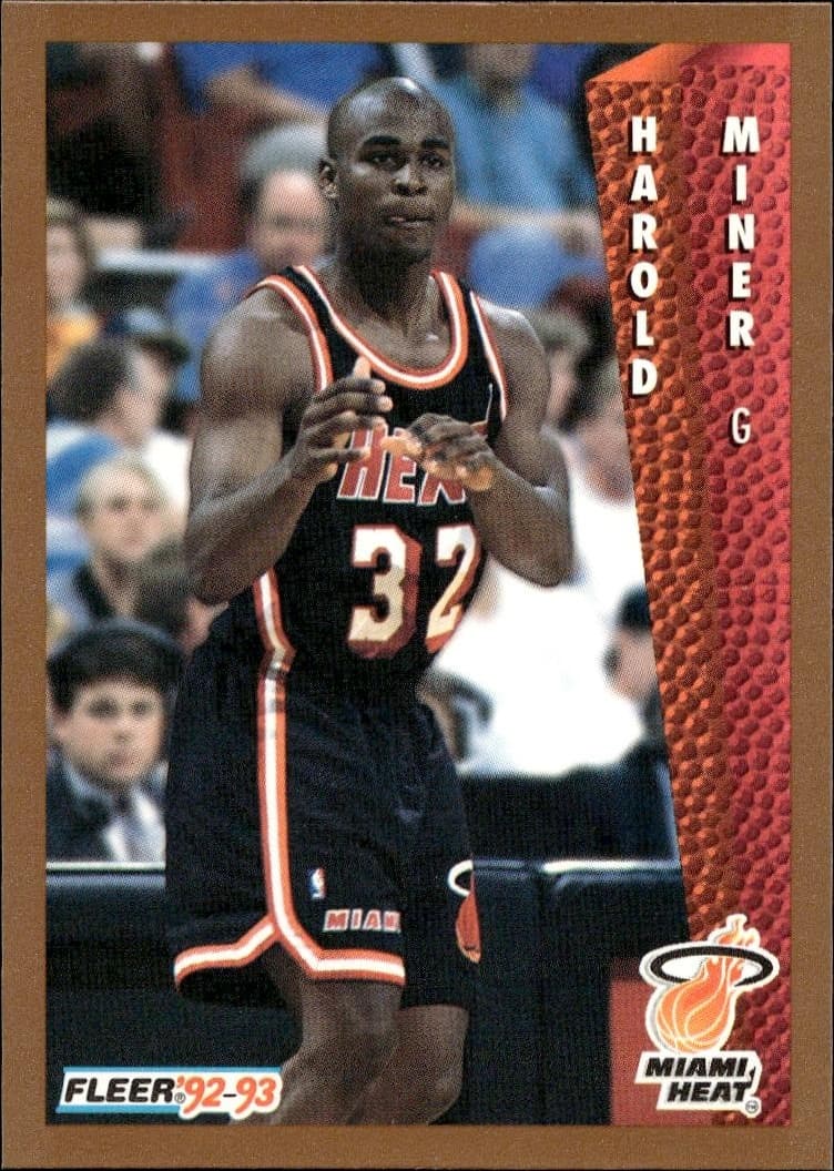 1992-93 Fleer Harold Miner #293 trading card