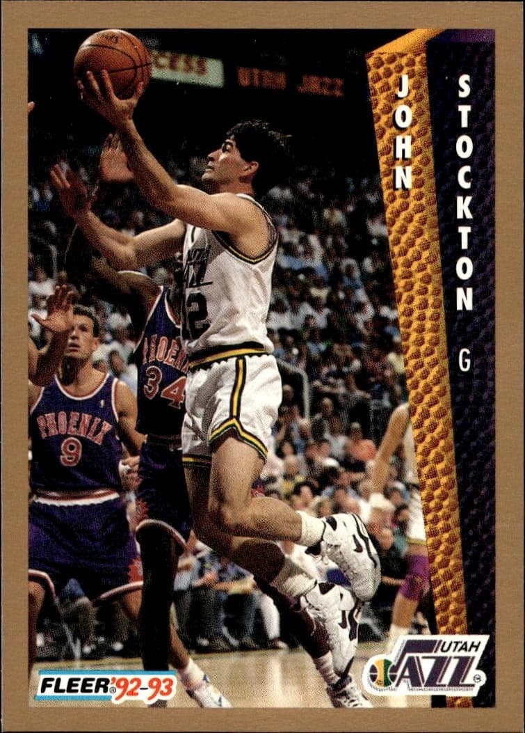 1992-93 Fleer John Stockton #227 trading card