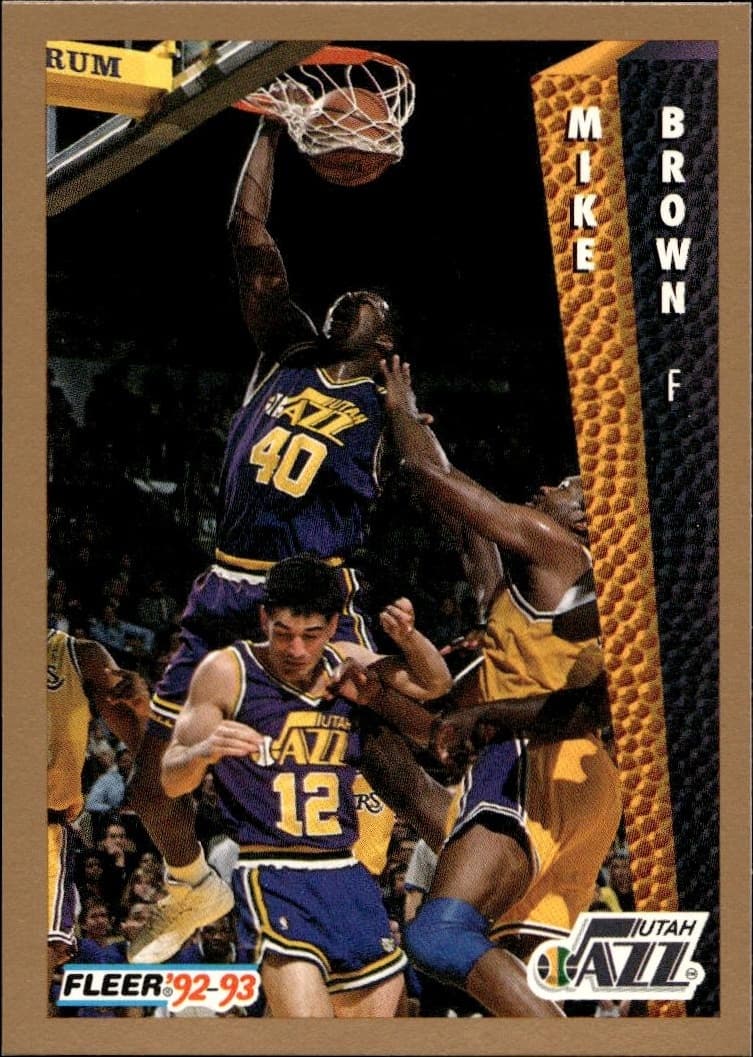 1992-93 Fleer Mike Brown #219 trading card