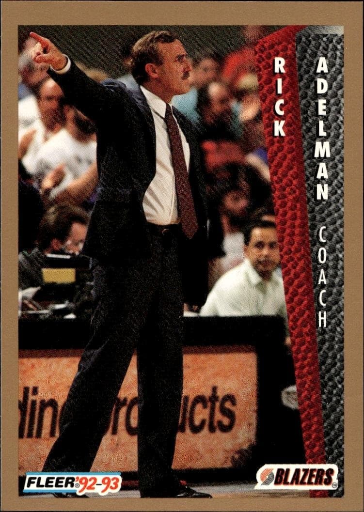 1992-93 Fleer Rick Adelman #185 trading card