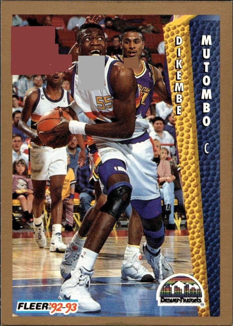 1992-93 Fleer Dikembe Mutombo #60 trading card