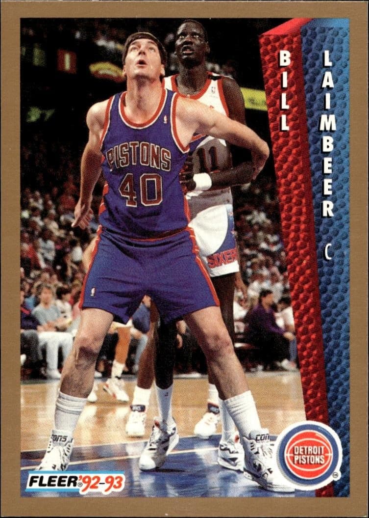 1992-93 Fleer Bill Laimbeer #64 trading card