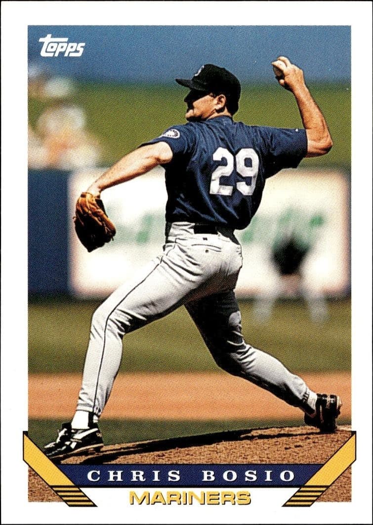 1993 Topps Traded Chris Bosio #28T trading card