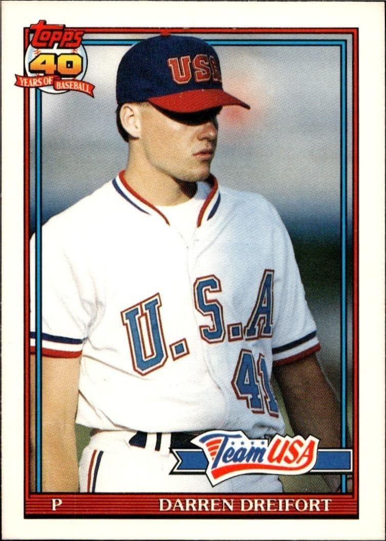 1991 Topps Traded Darren Dreifort #34T