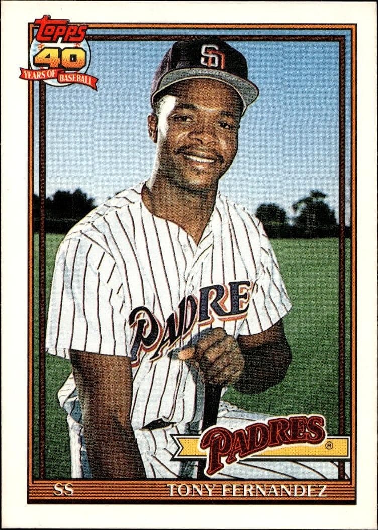 1991 Topps Traded Tony Fernandez #41T trading card