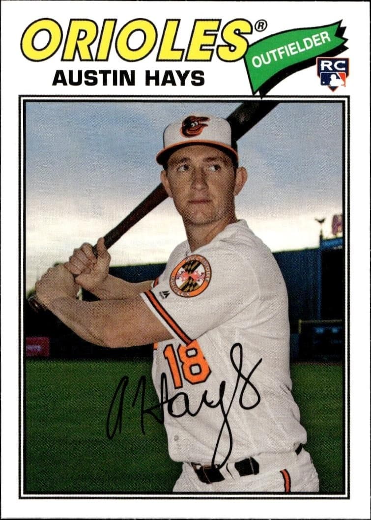 2018 Topps Archives Austin Hays #186 trading card