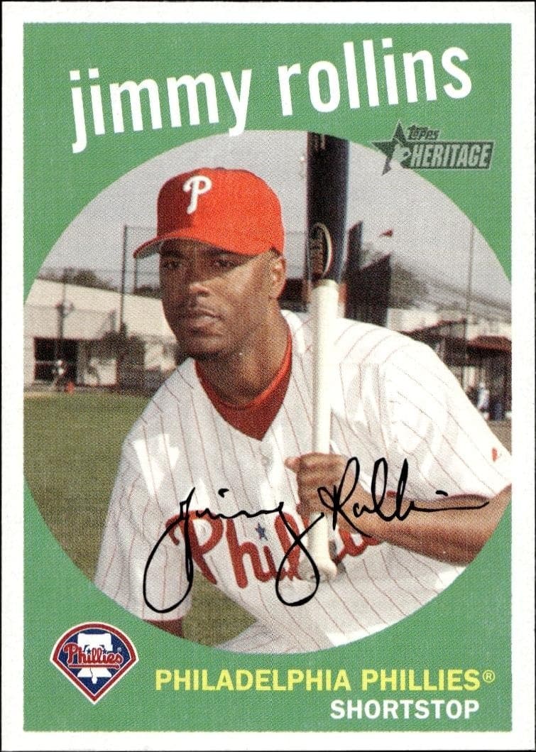 2008 Topps Heritage Jimmy Rollins #350