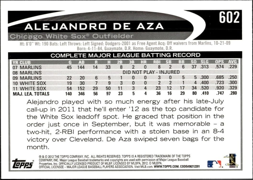 Alejandro De Aza thumbnail 2