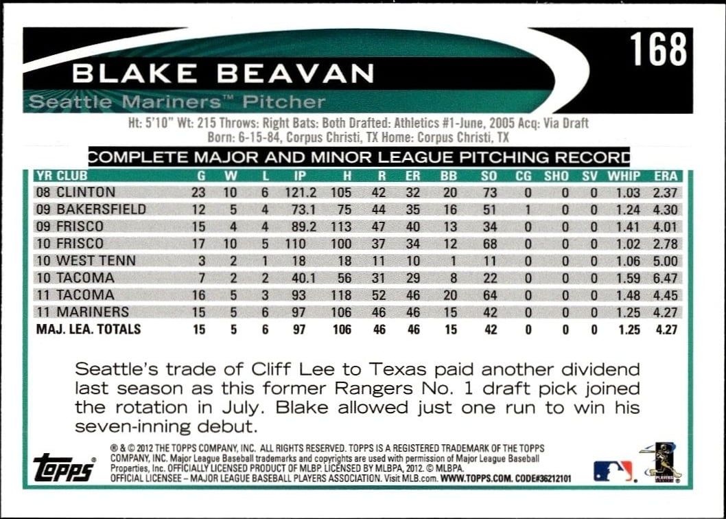 Blake Beavan thumbnail 2